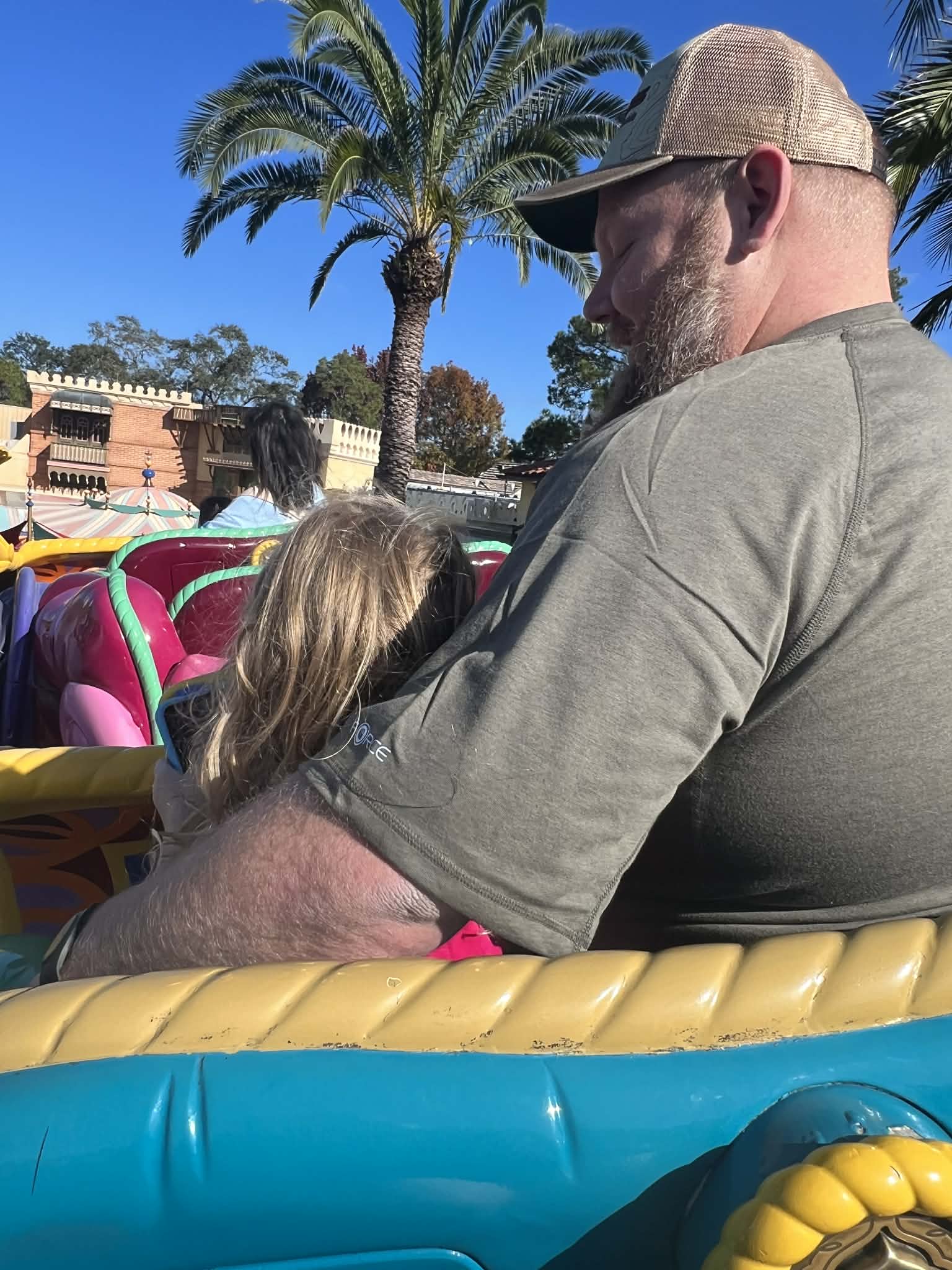 Riding the Magic Carpets of Aladdin in Adventureland